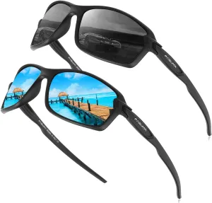 FAGUMA Ultralight Polarized Sports Sunglasses For Men Cycling Driving Fishing Running UV400 Protection