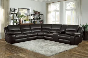 Falun Brown 6-Piece Modular Power Reclining Sectional