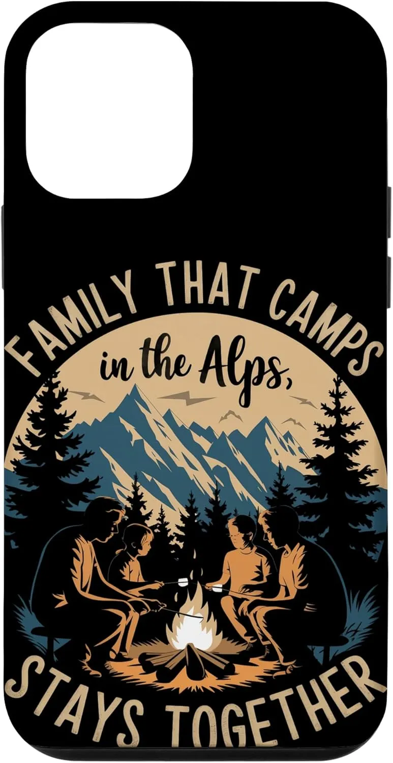 Family That Camps in the Alps Stays Together Alpine Camping Case for iPhone 12 mini