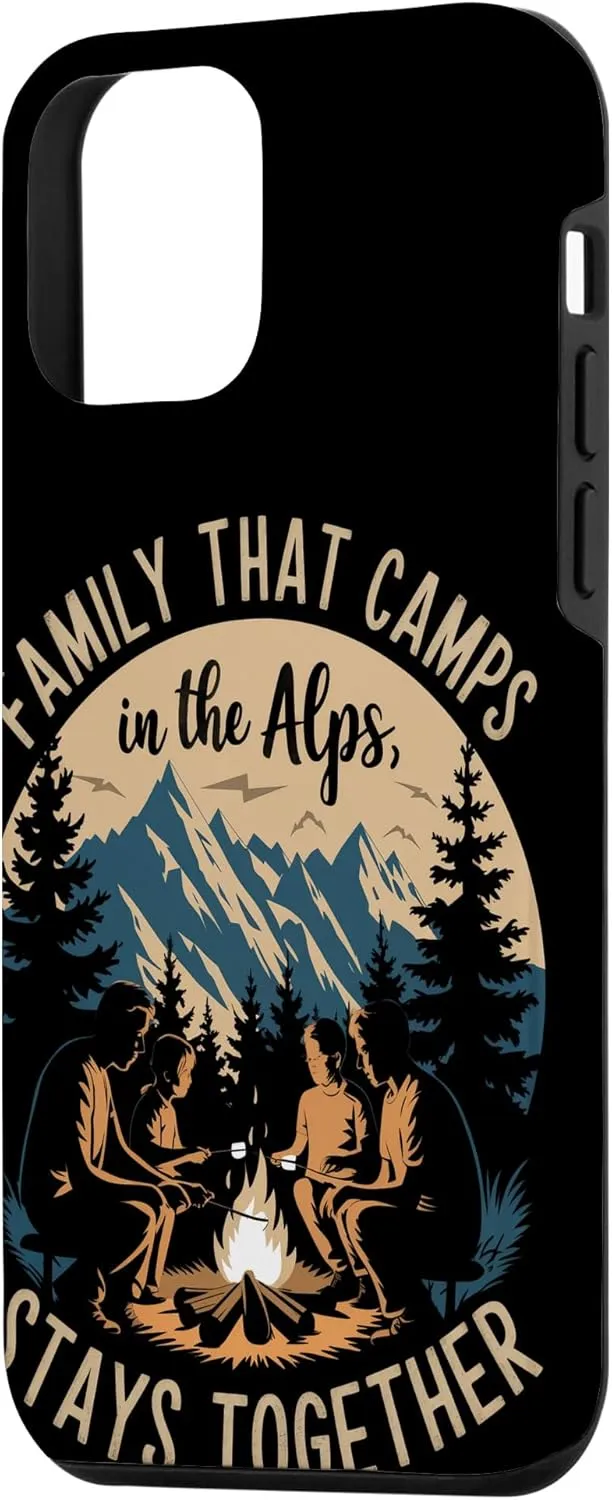 Family That Camps in the Alps Stays Together Alpine Camping Case for iPhone 12 mini