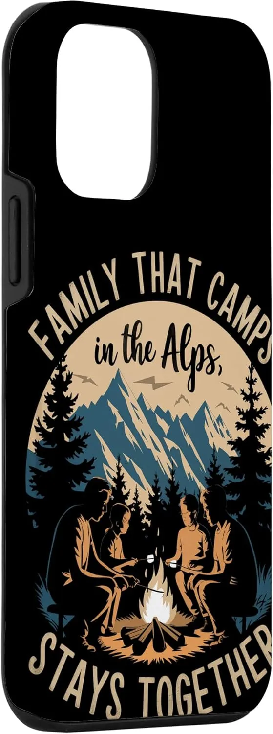 Family That Camps in the Alps Stays Together Alpine Camping Case for iPhone 12 mini