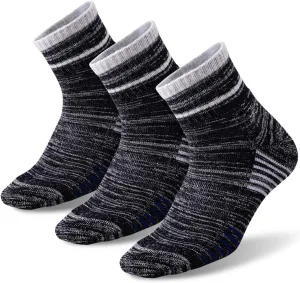 FEIDEER Men's Hiking Walking Socks, Multi-Pack Wicking Cushioned Outdoor Recreation Hiking Socks