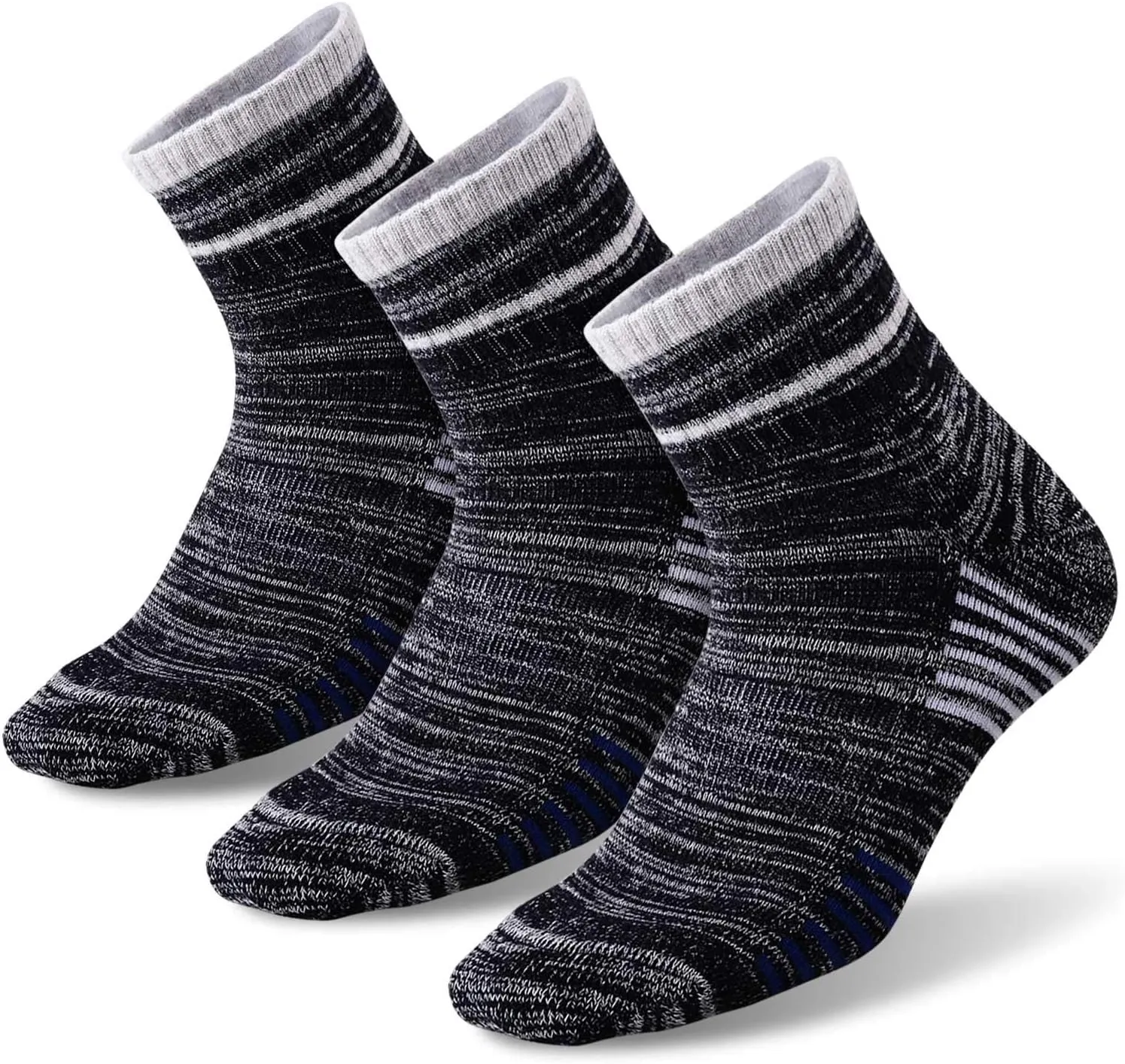 FEIDEER Men's Hiking Walking Socks, Multi-Pack Wicking Cushioned Outdoor Recreation Hiking Socks