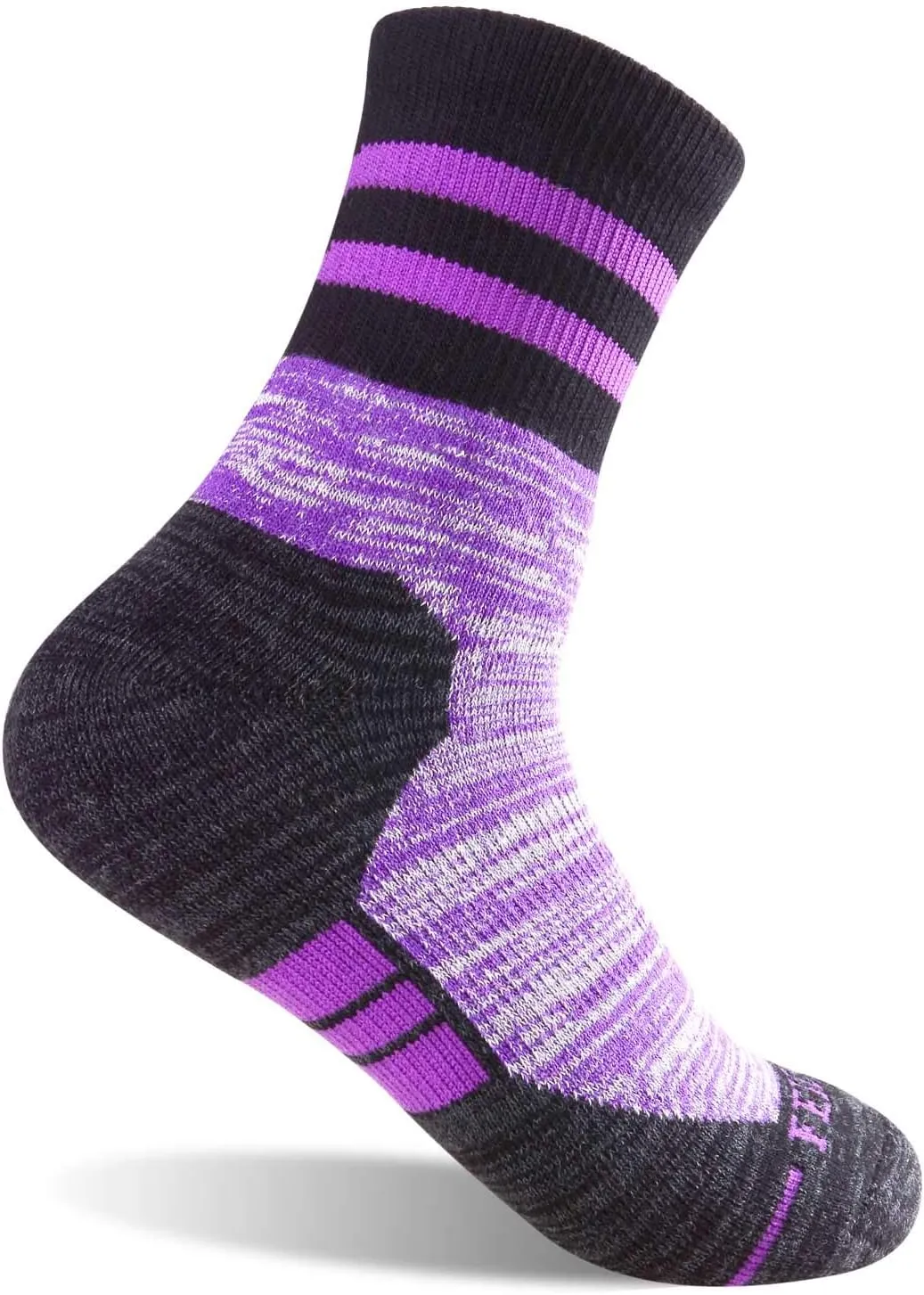 FEIDEER Women's Hiking Walking Socks, Multi-pack Outdoor Recreation Socks Wicking Cushion Crew Socks