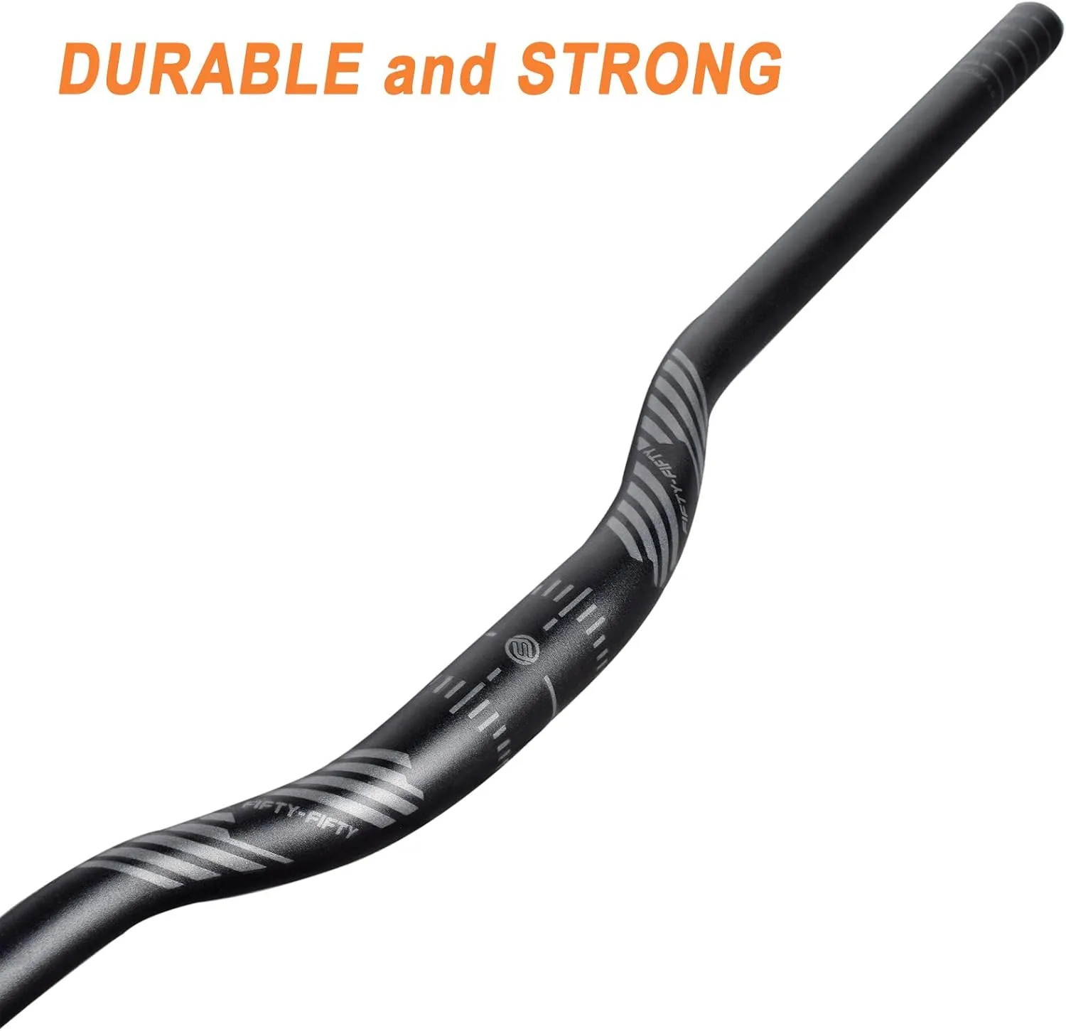 FIFTY-FIFTY Mountain Bike Riser Handlebar, Aluminum Alloy MTB Handlebar, 31.8mm Diameter, 780mm Wide Bicycle Bar