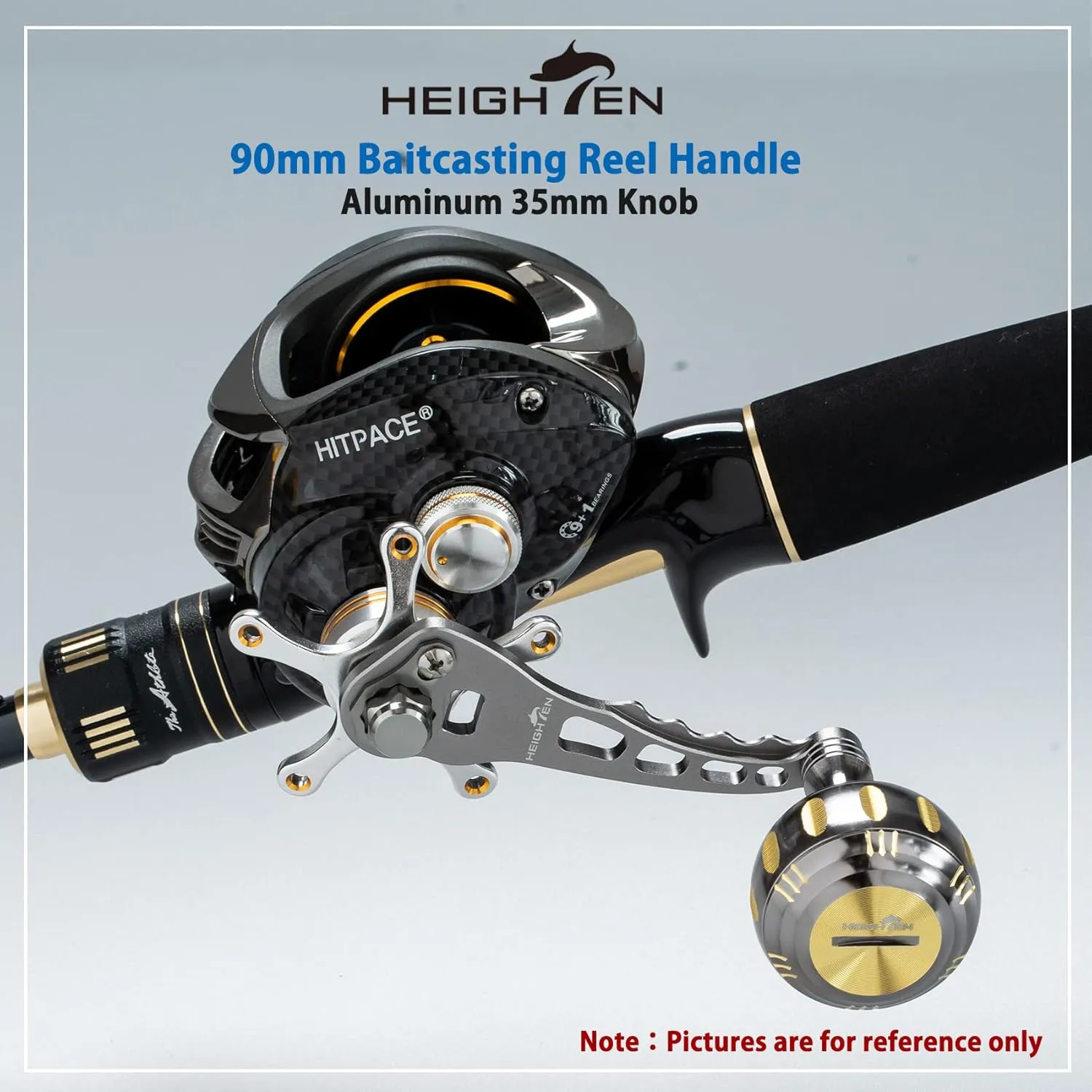 Fishing Reel Handle for Shiman0 Daiwa Abu Garcia Penn Kaking Lew's Baitcasting Reel Power Handle Crank Accessory