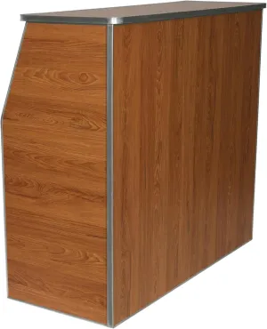 Flash Furniture Amara 4' Maple Woodgrain Laminate Foldable Bar - Portable Event Bar