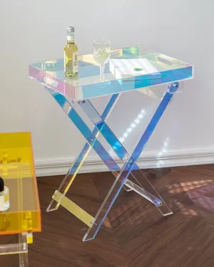 Foldable Acrylic Side Table