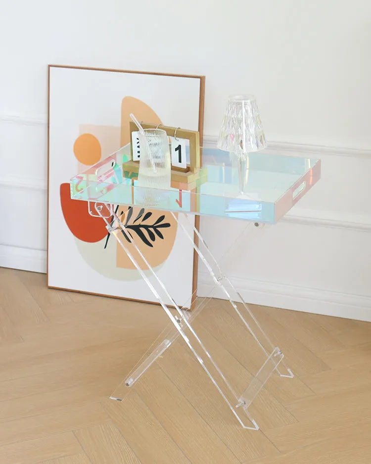 Foldable Acrylic Side Table