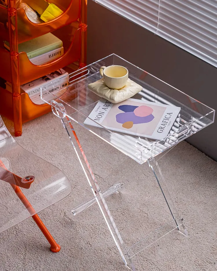 Foldable Acrylic Side Table