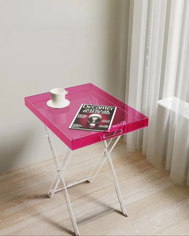 Foldable Acrylic Side Table