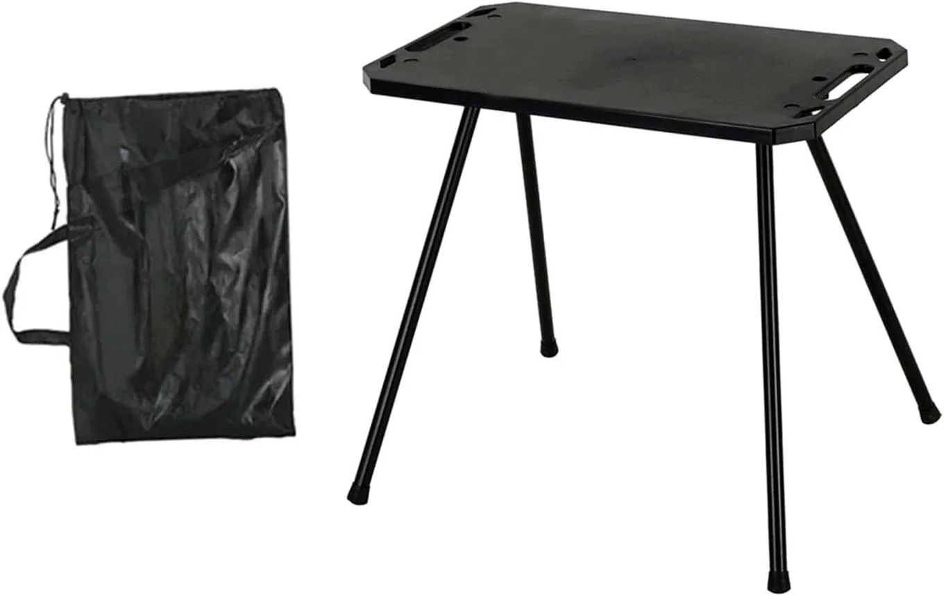 Folding Camping Table Camp Table Practical Sturdy Versatile Picnic Cooking Desk with Carry Bag for Parties Barbecue Patio, Without Light Holder