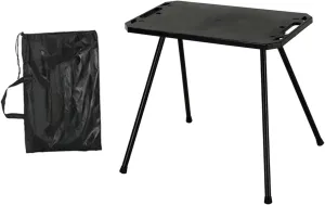 Folding Camping Table Camp Table Practical Sturdy Versatile Picnic Cooking Desk with Carry Bag for Parties Barbecue Patio, Without Light Holder