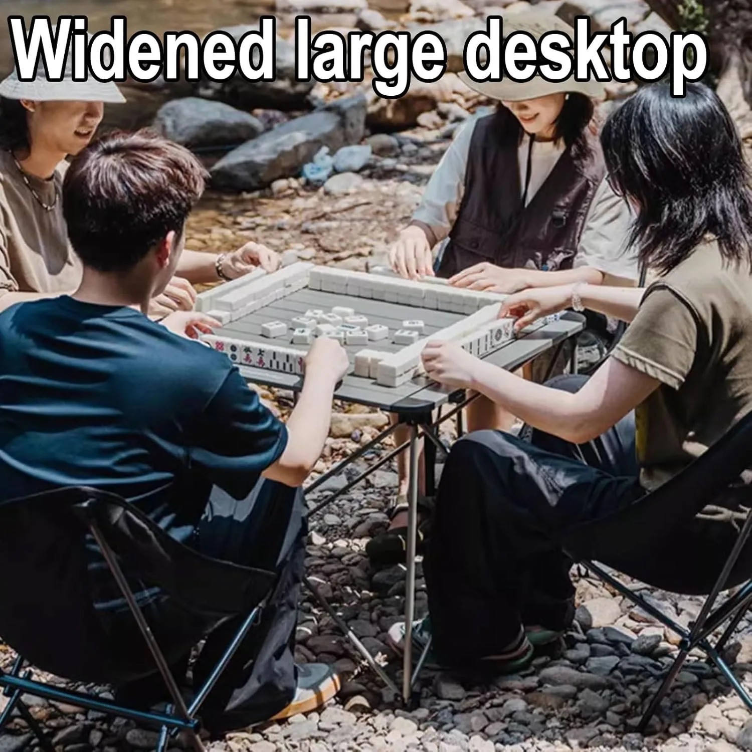 Folding Camping Table Portable Foldable for Storage with Storage Bag Small Foldable Table Aluminum Fold Up Camp Dining Table Load Capacity 100kg(Green,52.5 * 52.5 * 46CM)