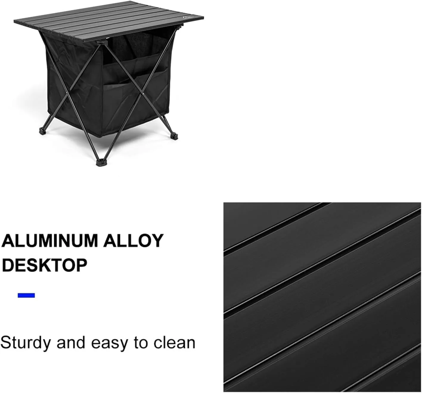 Folding Dining Table Outdoor Recreation Kitchen Tourist PlianteTravel Supplies Tourism Camping Folding Roll Tables Picnic Foldable Desks (Color : Big Storage Bag)
