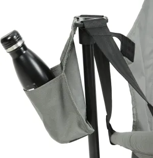 Folding Portable Rocking Hammock Camping Chair with Adjustable Back and Cup Holder, for Outdoor Travel, Grey (2pcs)