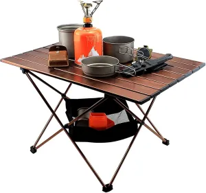 Folding Tables Ultralight Portable Folding Camping Table Compact Roll Up Tables with Carrying Bag for Outdoor Camping Hiking Picnic