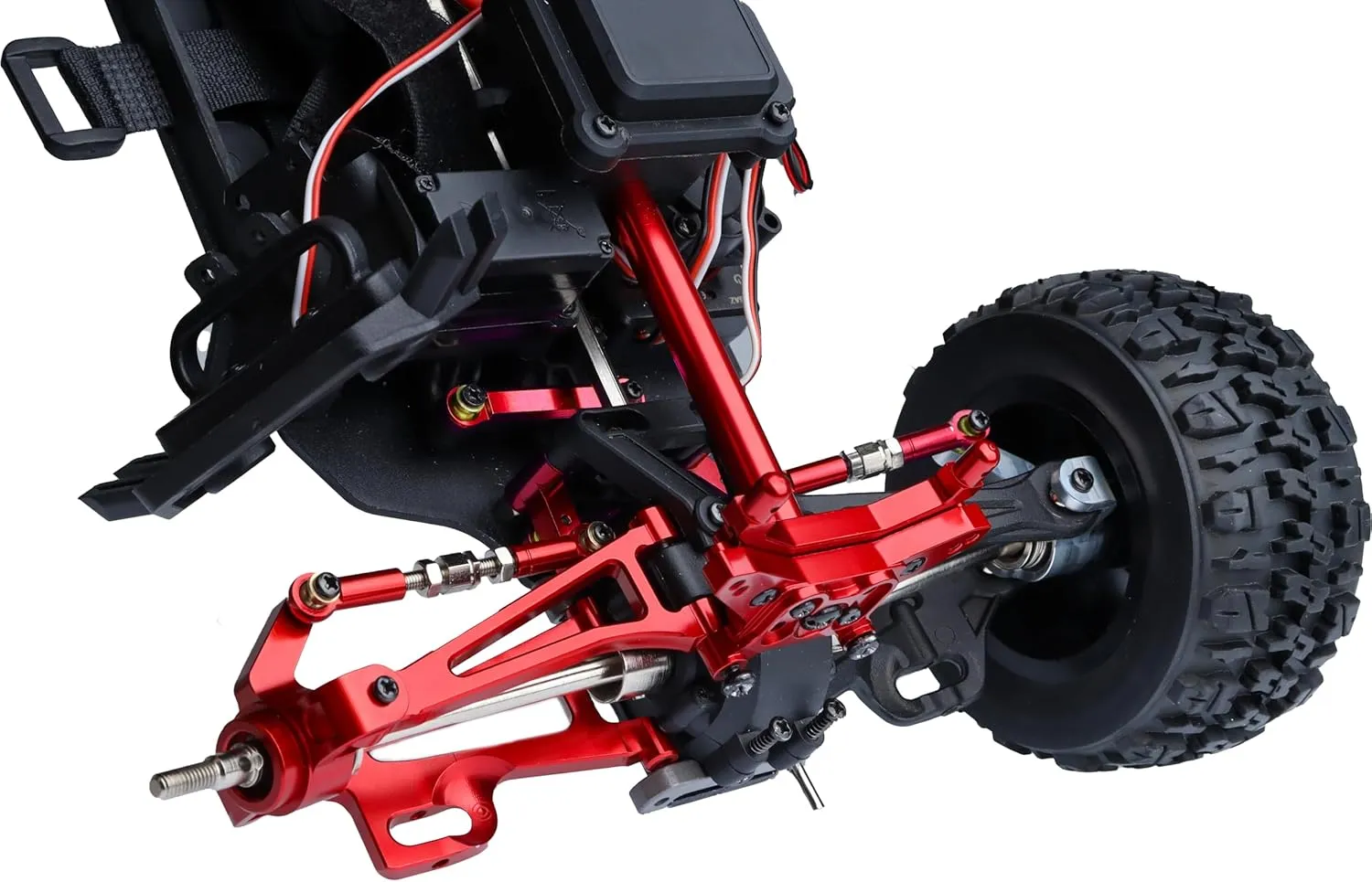 for MJX Hyper Go H14BM Upgrade Parts 14210 14209 Jetwood 1/14 RC Car Metal Upgrade Parts, for Hype Go 1/14 Upgrade Parts Aluminum Full Parts 22PCS Red