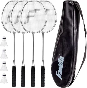 Franklin Sports Badminton Racket   Birdie Set - Replacement Badminton Equipment for Kids   Adults - 2 Player - 4 Player Badminton Racket Sets