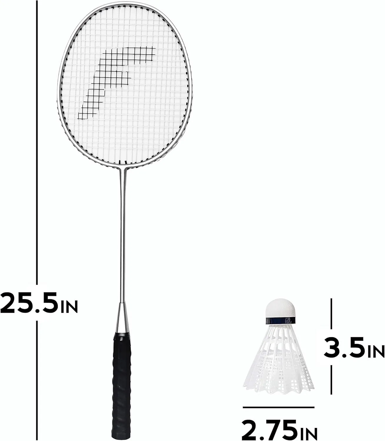 Franklin Sports Badminton Racket   Birdie Set - Replacement Badminton Equipment for Kids   Adults - 2 Player - 4 Player Badminton Racket Sets