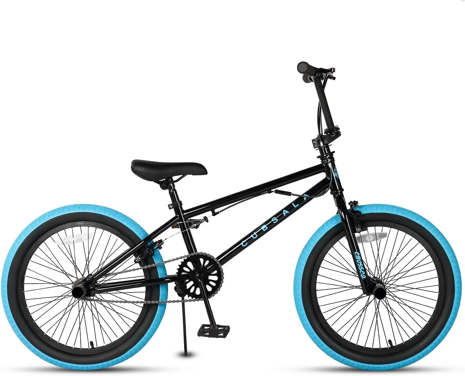 Freestyle BMX Bike, 18 20 Inch Kids Bicycle for 5-13 Years Old Kids and Beginner Level Rider, Multiple Colors