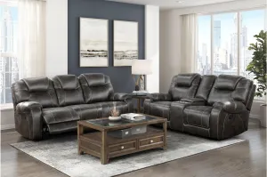 Gainesville Choclate Hued Reclining Set