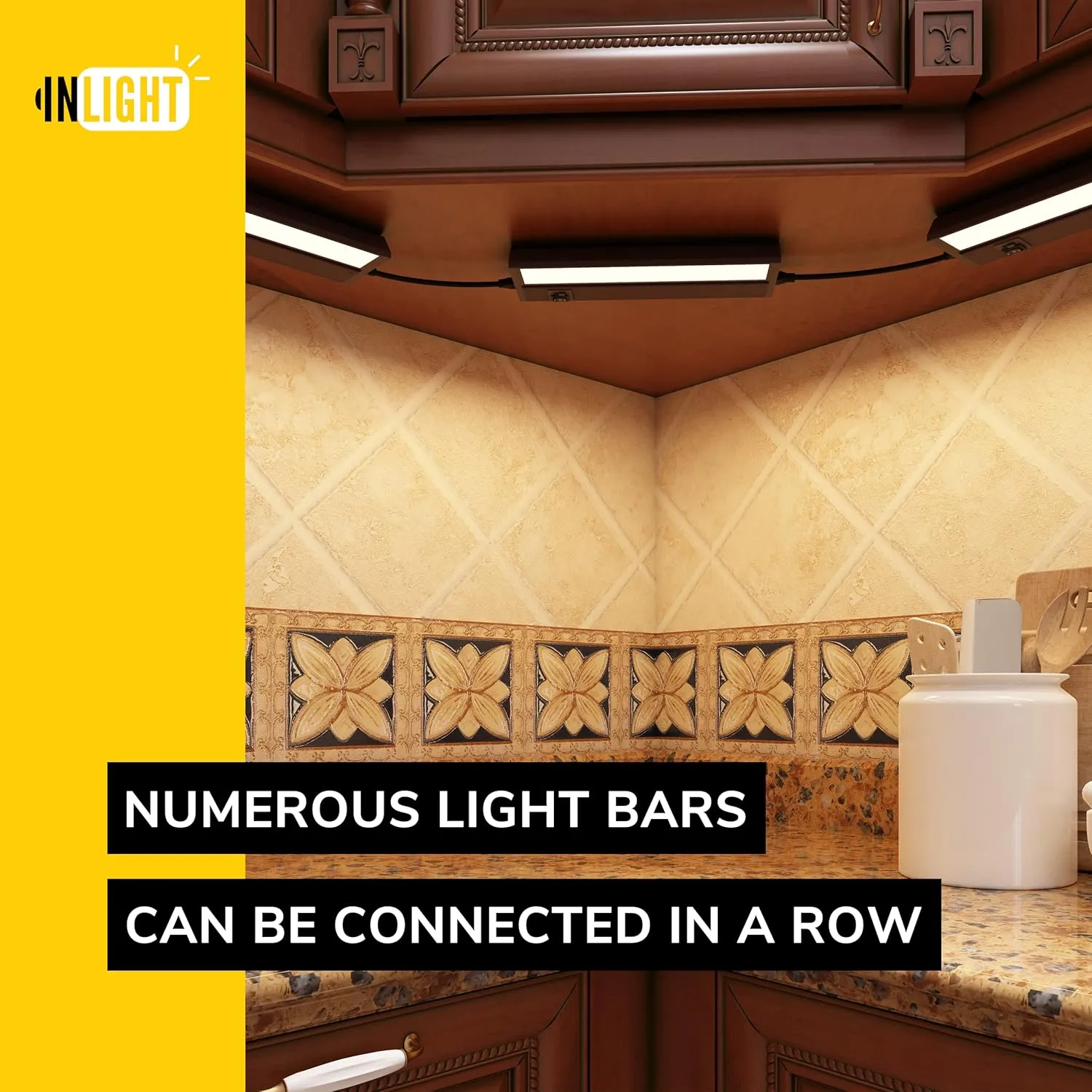 GETINLIGHT 9-inch Swivel LED Under Cabinet Lights, Glass Lens, Selectable White 2700K/4000K/5000K, Dimmable with Wall Dimmers, Bronze Finish, IN-0202-0-BZ