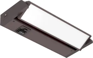 GETINLIGHT 9-inch Swivel LED Under Cabinet Lights, Glass Lens, Selectable White 2700K/4000K/5000K, Dimmable with Wall Dimmers, Bronze Finish, IN-0202-0-BZ