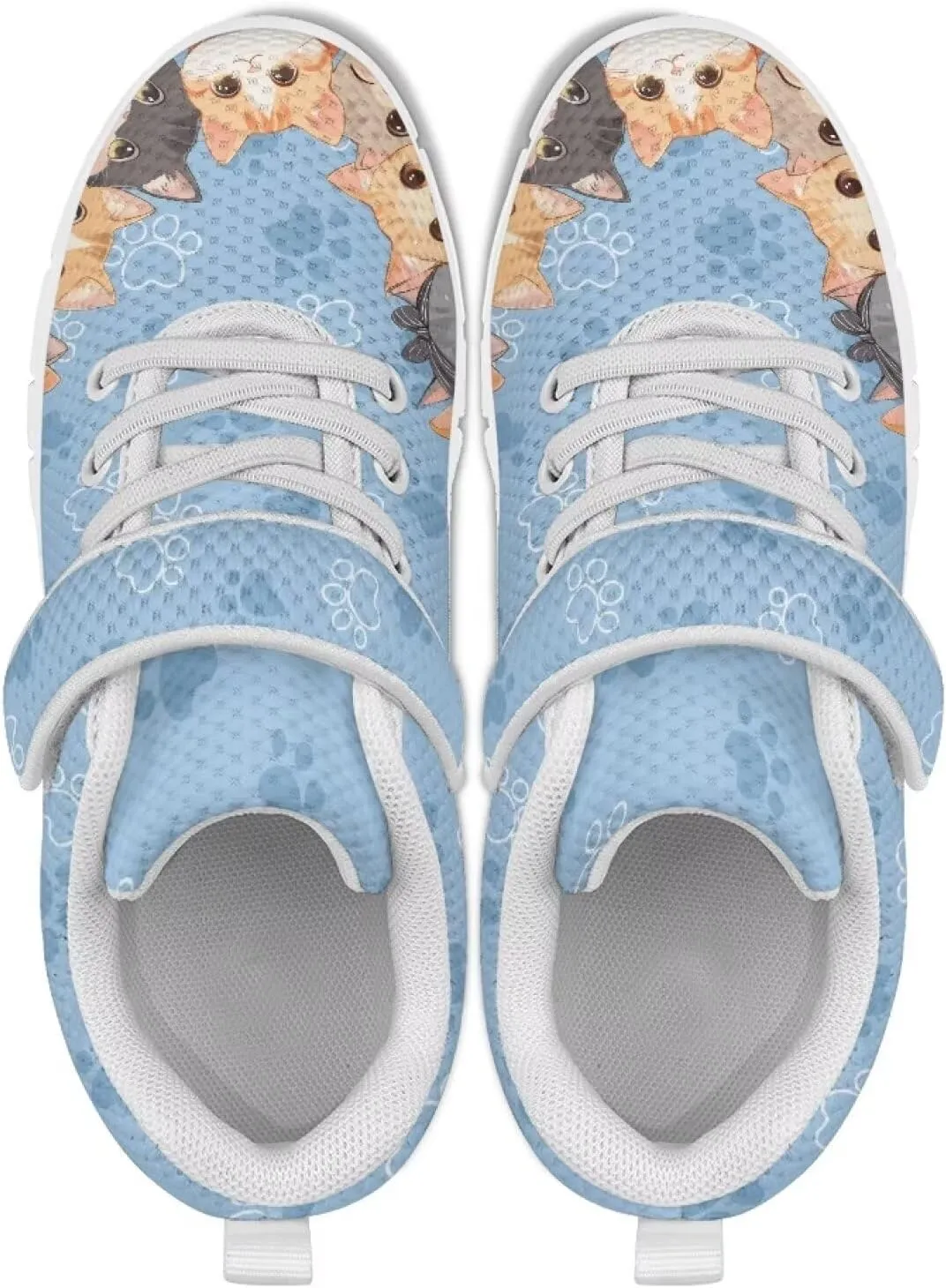 Girls' Athletic Tennis Shoes Cute Slip On Kids Sneakers Running Shoes