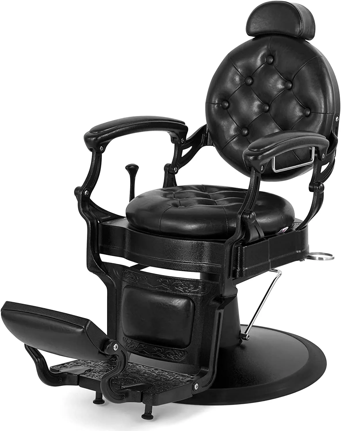 Give yourself or your clients the royal treatment with this vintage barber chair.