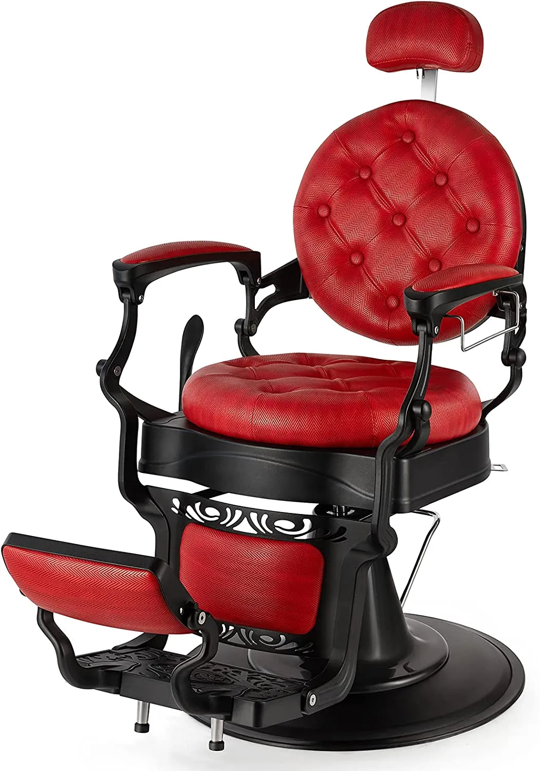 Give yourself or your clients the royal treatment with this vintage barber chair.