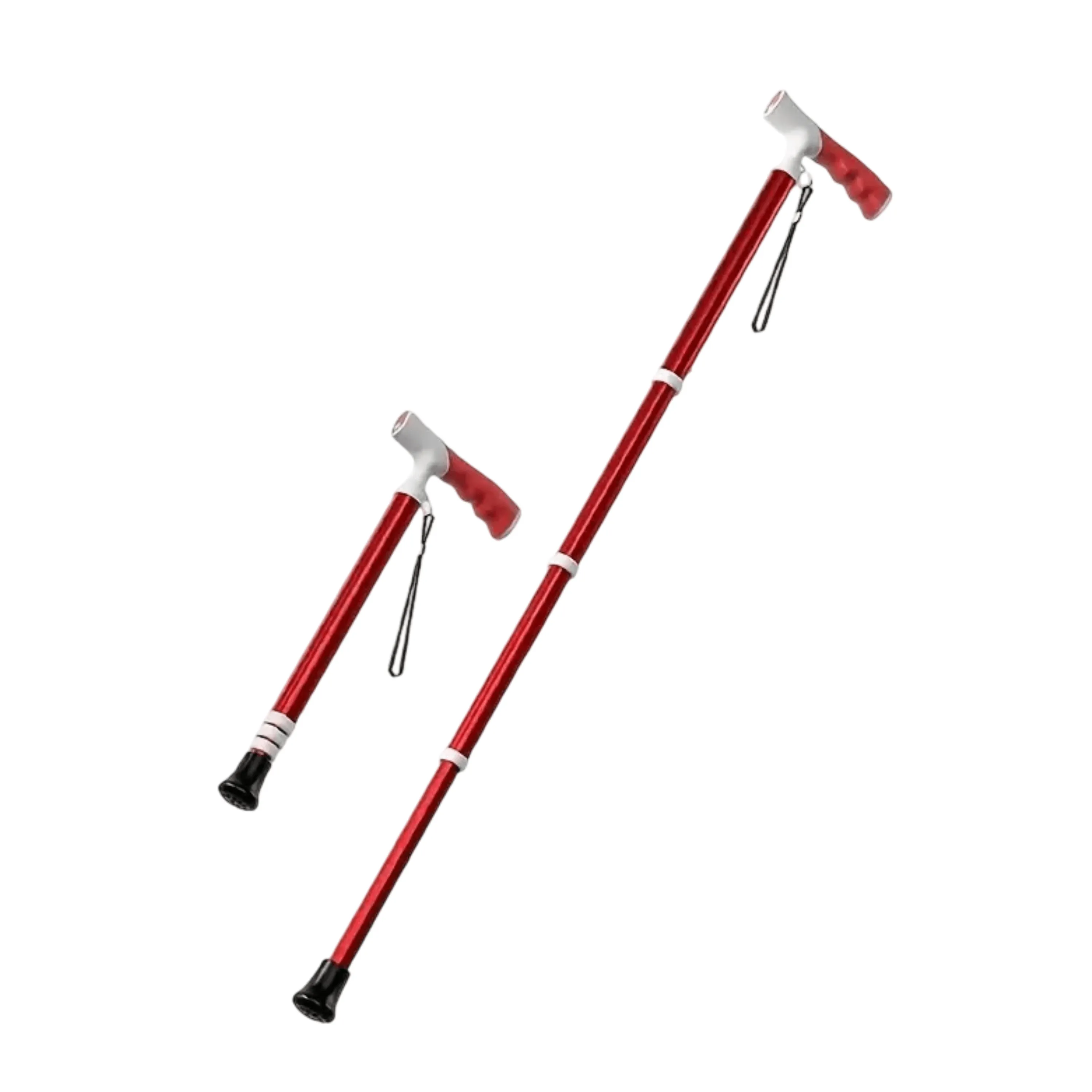 Golden Lightweight Hiking Pole Cane for Seniors and Outdoor Hiking