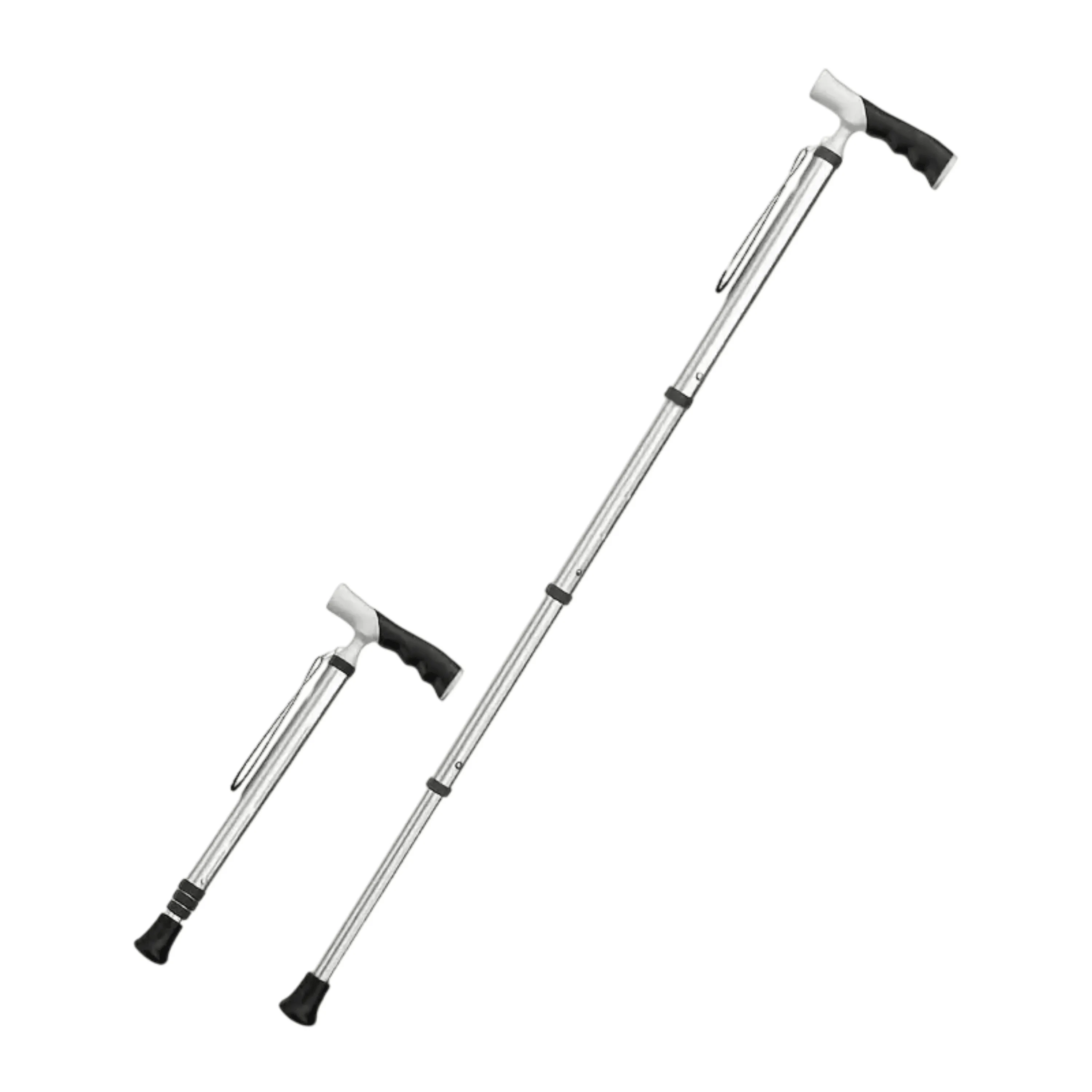 Golden Lightweight Hiking Pole Cane for Seniors and Outdoor Hiking