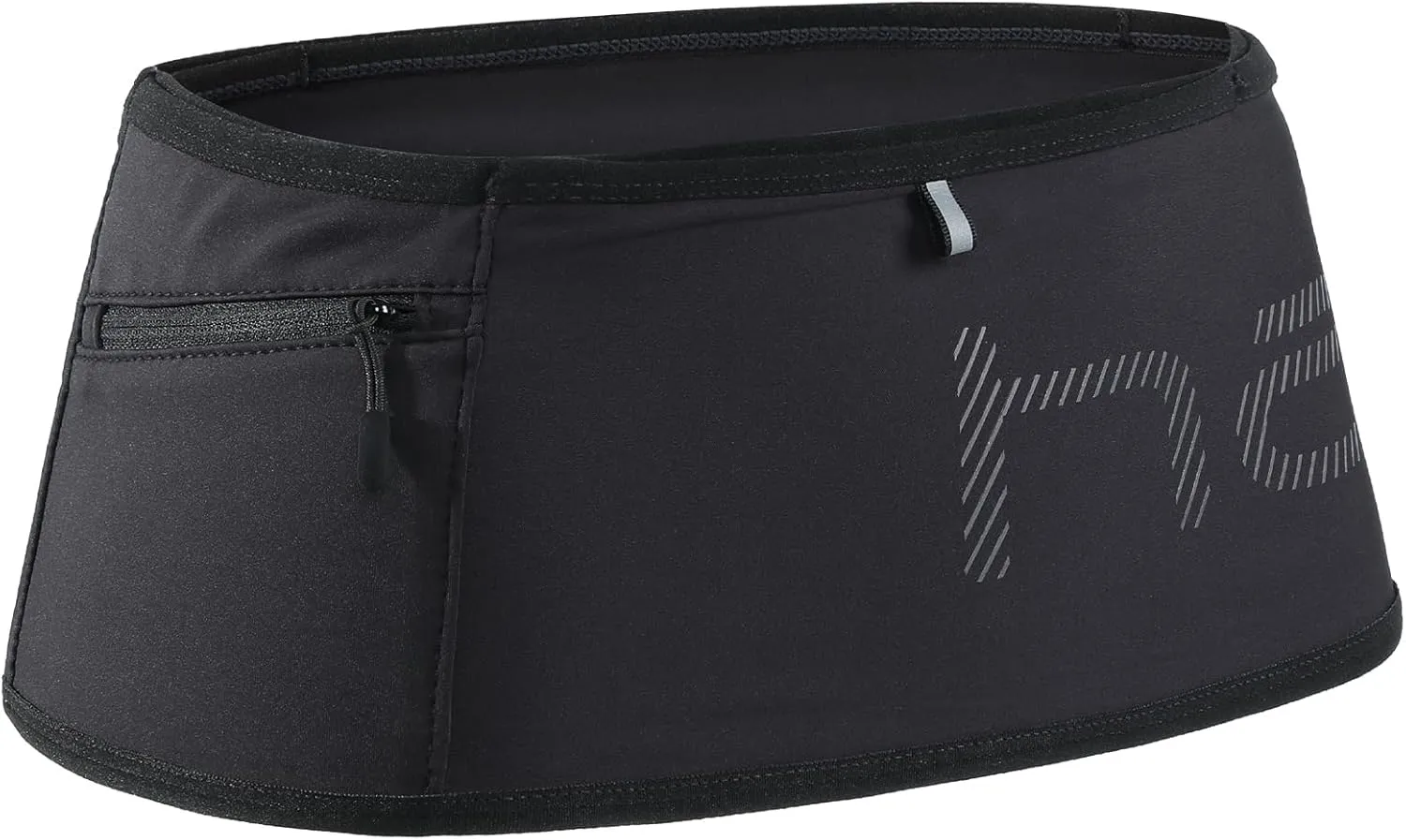 Haimont Running Belt Waist Pack, Ultra Comfortable Fanny Pack, Adjustable Moisture Wicking Waist Storage Belt Bag for Trail Run, Men and Women, Black, M