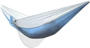 Hammock Double Anti-Rollover Pole Hammock Outdoor Camping Single Double Enlarged Thickened Parachute Cloth Camping Hammock Hammock Outdoor(Blue,A)