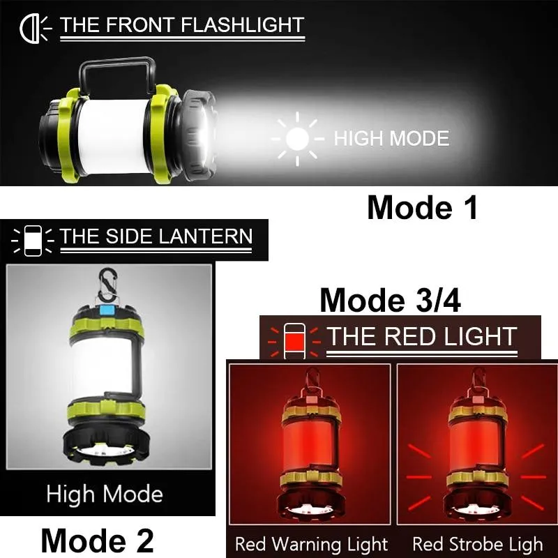 Handheld Multifunction Camping Lantern Connected Masterful craftsmanship Waterproof LED