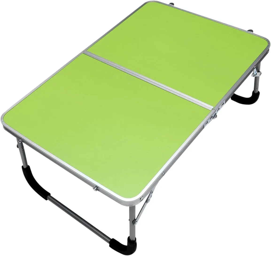 Happyyami Simple Folding Table Aluminium Alloy Desk for BBQ Camping and Outdoor Travel Portable Desk for Picnics and Beach Activities Easy Installation No Tools Required