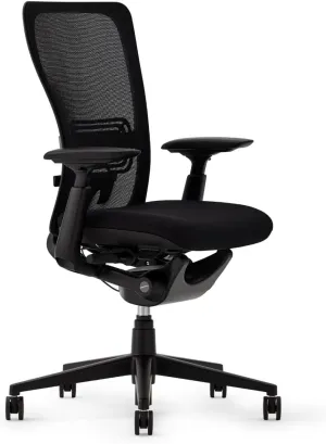 Haworth Zody Standard Posture Mesh Office Chair – Ergonomic Desk Chair with Pneumatic Seat Height Adjustments and Forward Tilt Option - with Lumbar Support (Coal)