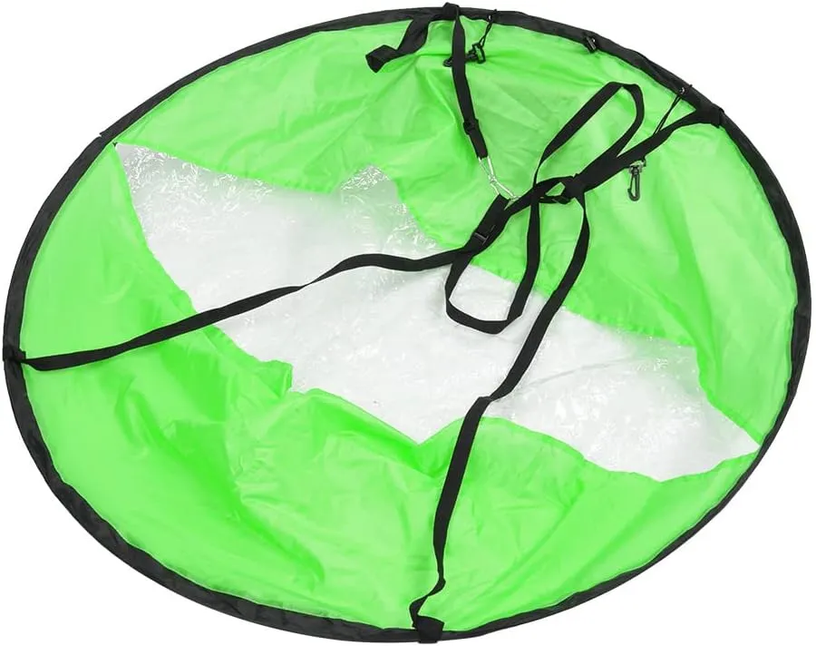 Heayzoki Boat Wind Sail, Foldable Board Paddle Downwind Sail, Boat Wind Sail with Storage Bag Surfboard Boat Spinnaker Sail, Sturdy, and Long Service Life