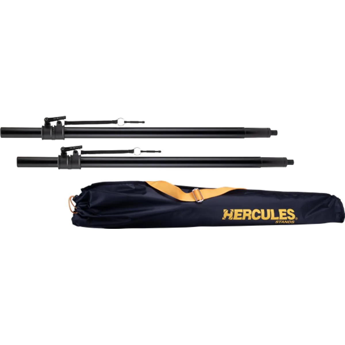 Hercules SS350BB Adjustable Hybrid Adaptor Subwoofer Poles PAIR w/ Bag