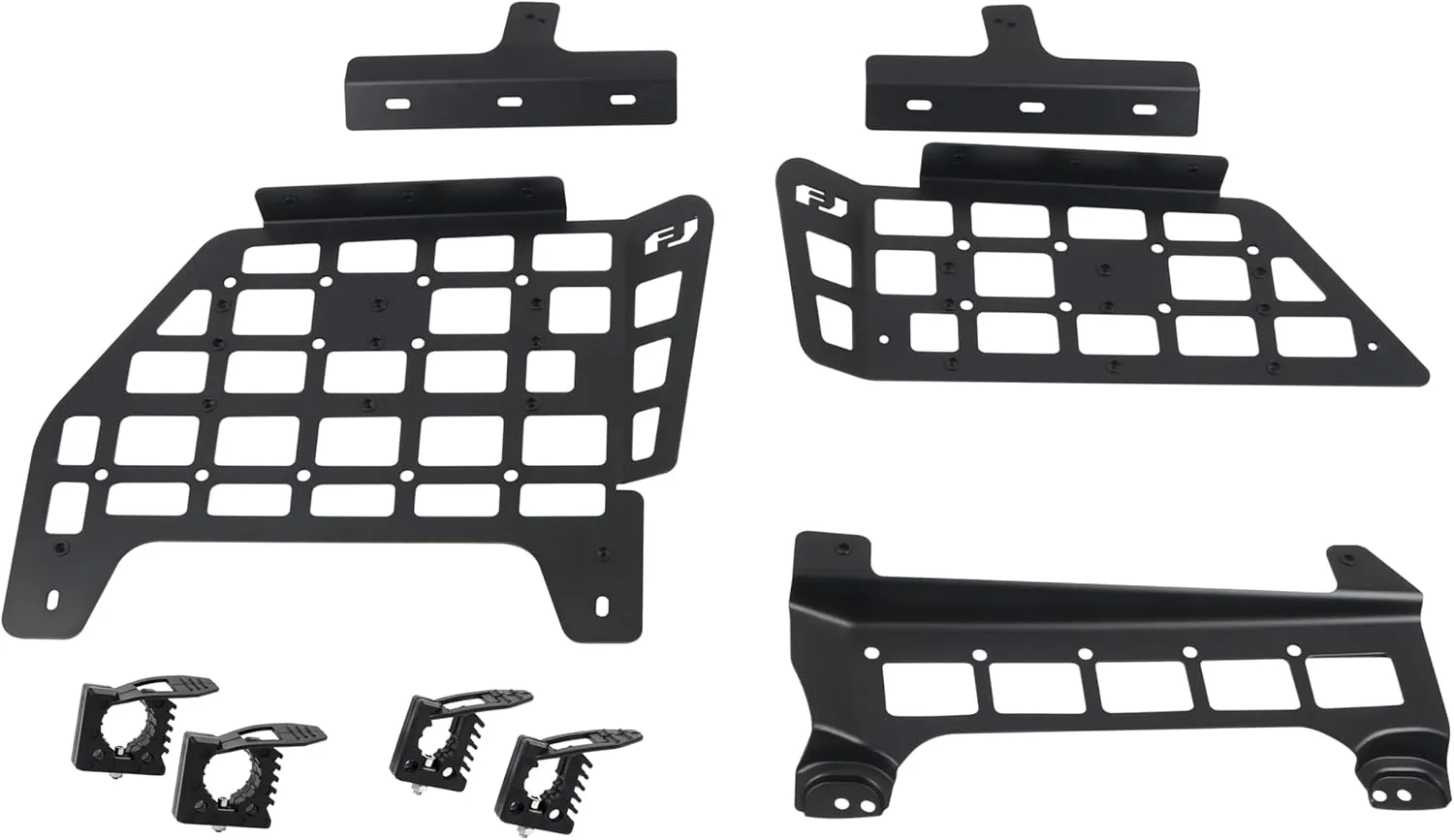 HIGH FLYING for Toyota FJ Cruiser (XJ10) 2007-2014 Car Accessories Modular Storage Molle Panel System Trunk Shelf Interior Luggage Carrier Cargo Rack Trunk Organizer Aluminum (Side Panels)