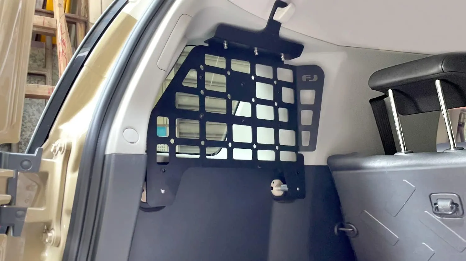 HIGH FLYING for Toyota FJ Cruiser (XJ10) 2007-2014 Car Accessories Modular Storage Molle Panel System Trunk Shelf Interior Luggage Carrier Cargo Rack Trunk Organizer Aluminum (Side Panels)