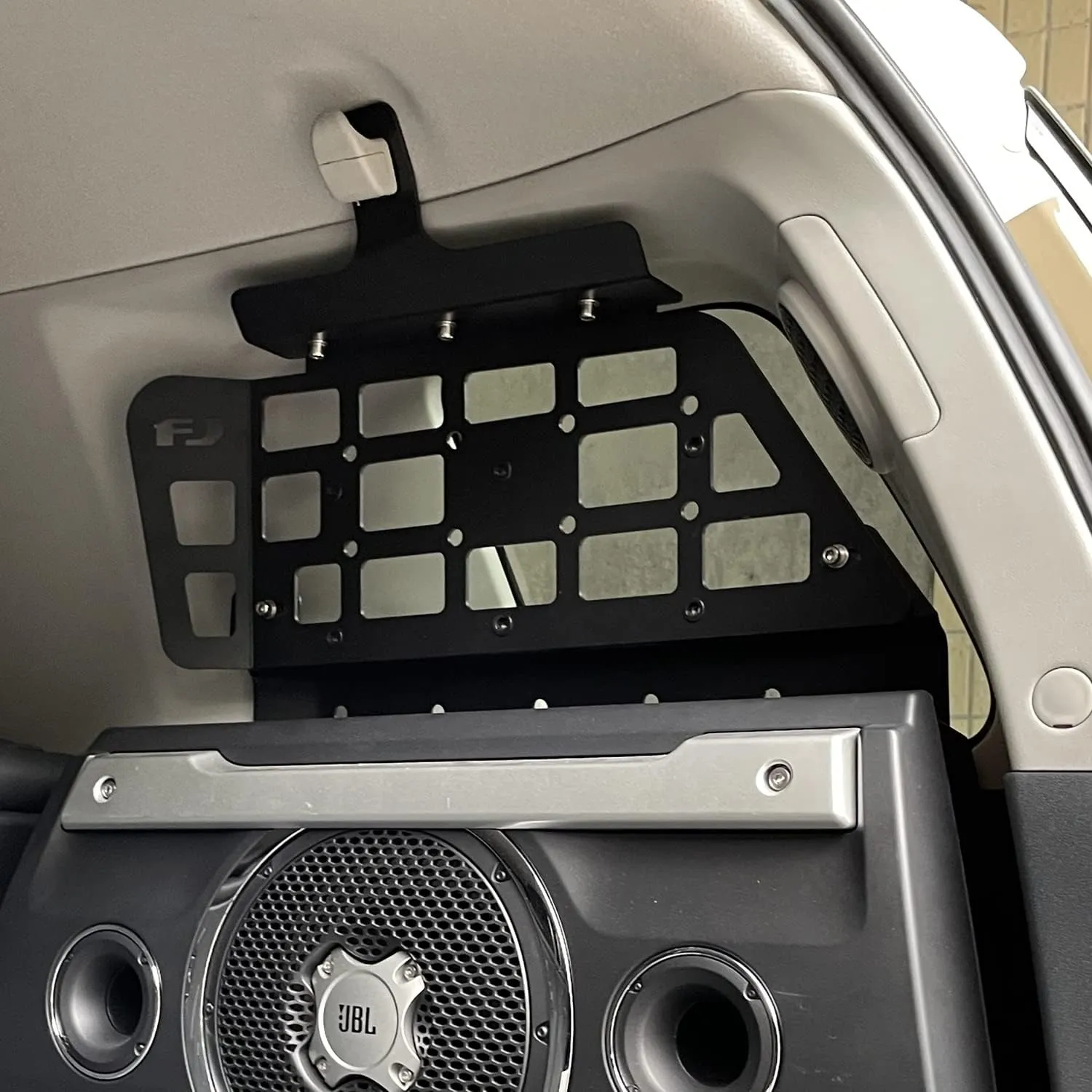HIGH FLYING for Toyota FJ Cruiser (XJ10) 2007-2014 Car Accessories Modular Storage Molle Panel System Trunk Shelf Interior Luggage Carrier Cargo Rack Trunk Organizer Aluminum (Side Panels)