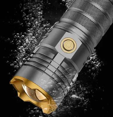 High Power 100000Lumens GT100 White Laser Light Tactical Torch Bulit-in 6000mAh 38650 Battery Zoom Lantern Long Range Spotlight