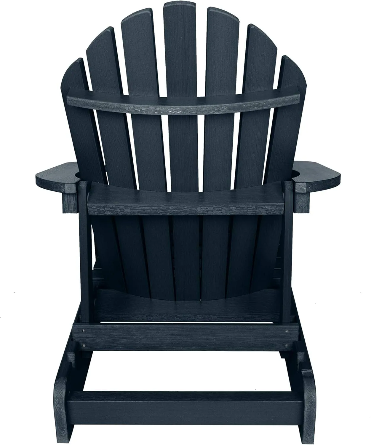 highwood Hamilton Made in The USA Folding and Reclining Adirondack Chair, Adult Size, Federal Blue