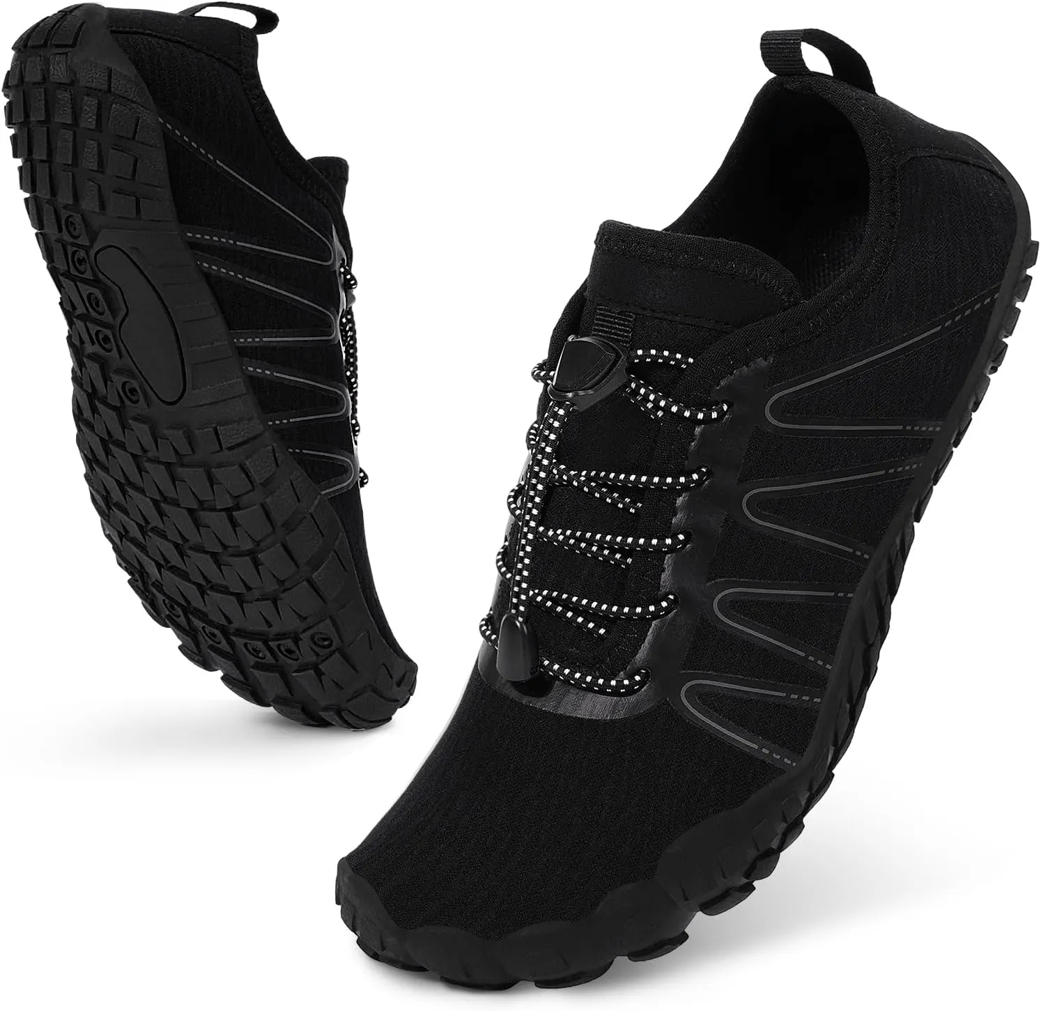 Hike Barefoot Water Shoes for Women Men Footwear, Quick Dry Wide Toe Box Pro Beach Swim Athletic Sports Shoes, Non-Slip Lightweight Aqua Shoe for Pool Hiking Walking Kayaking Diving Surfing