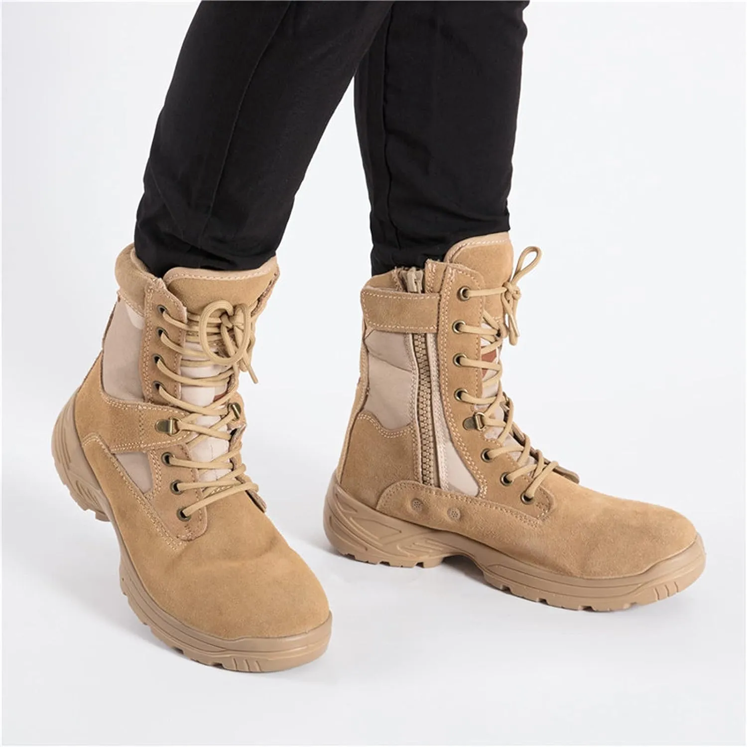 Hiking Boots Men Waterproof Trekking Shoes Hiking Boots Anti-Slip Cushioning Outdoor Sport Shoes