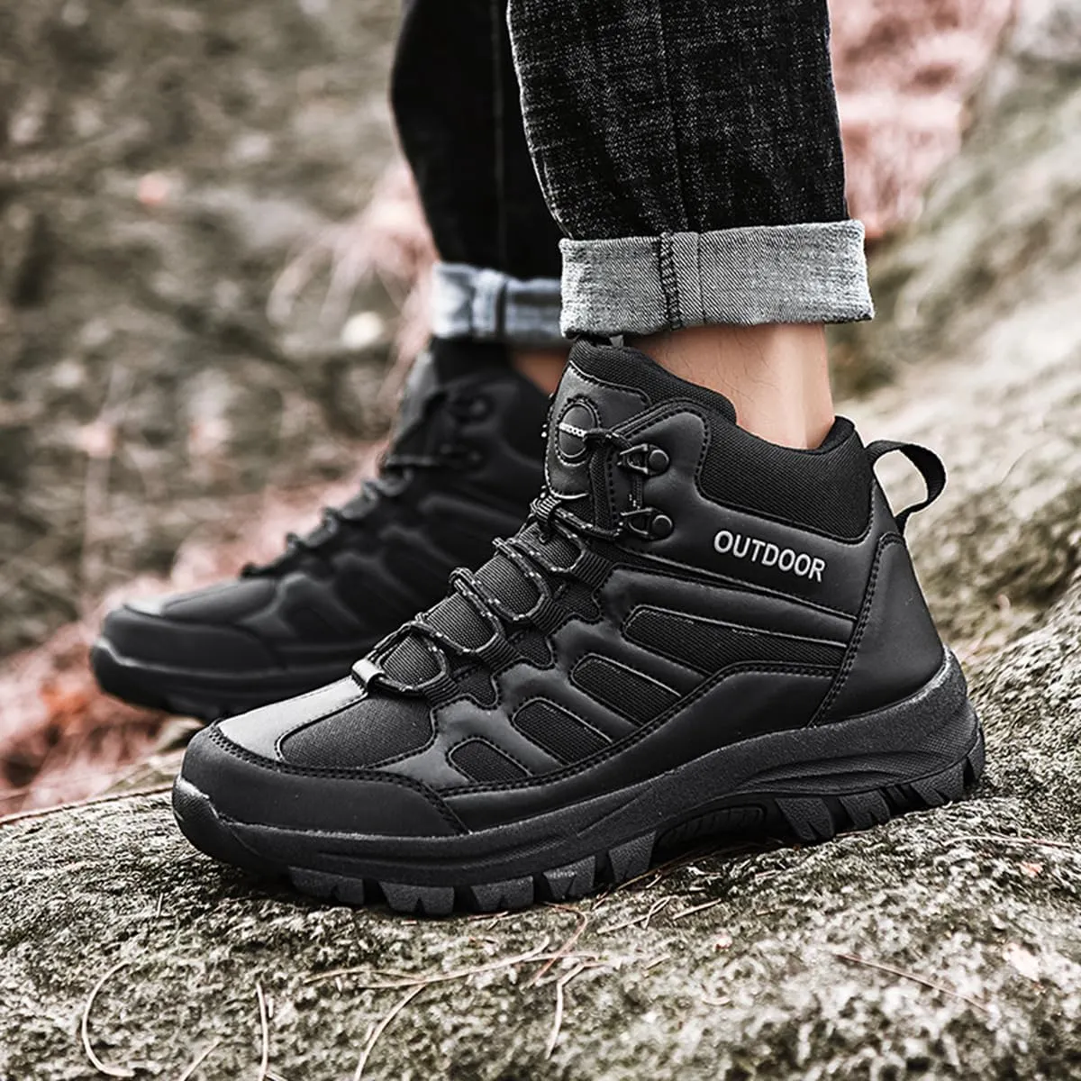 Hiking Shoes Mens Waterproof Mountain Trekking Shoes Women Breathable Walking Shoes Outdoor Sports Winter Boots