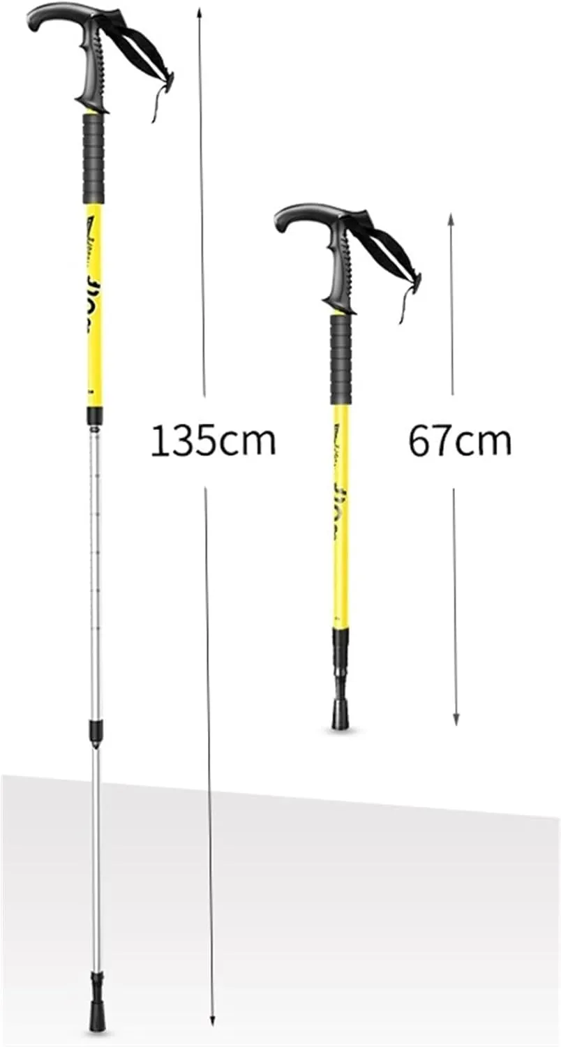 Hiking Trekking Poles Multifunctional Trekking Poles Outdoor Folding Trekking Poles Ultra-Light Aluminum Alloy Hiking Sticks for Trekking