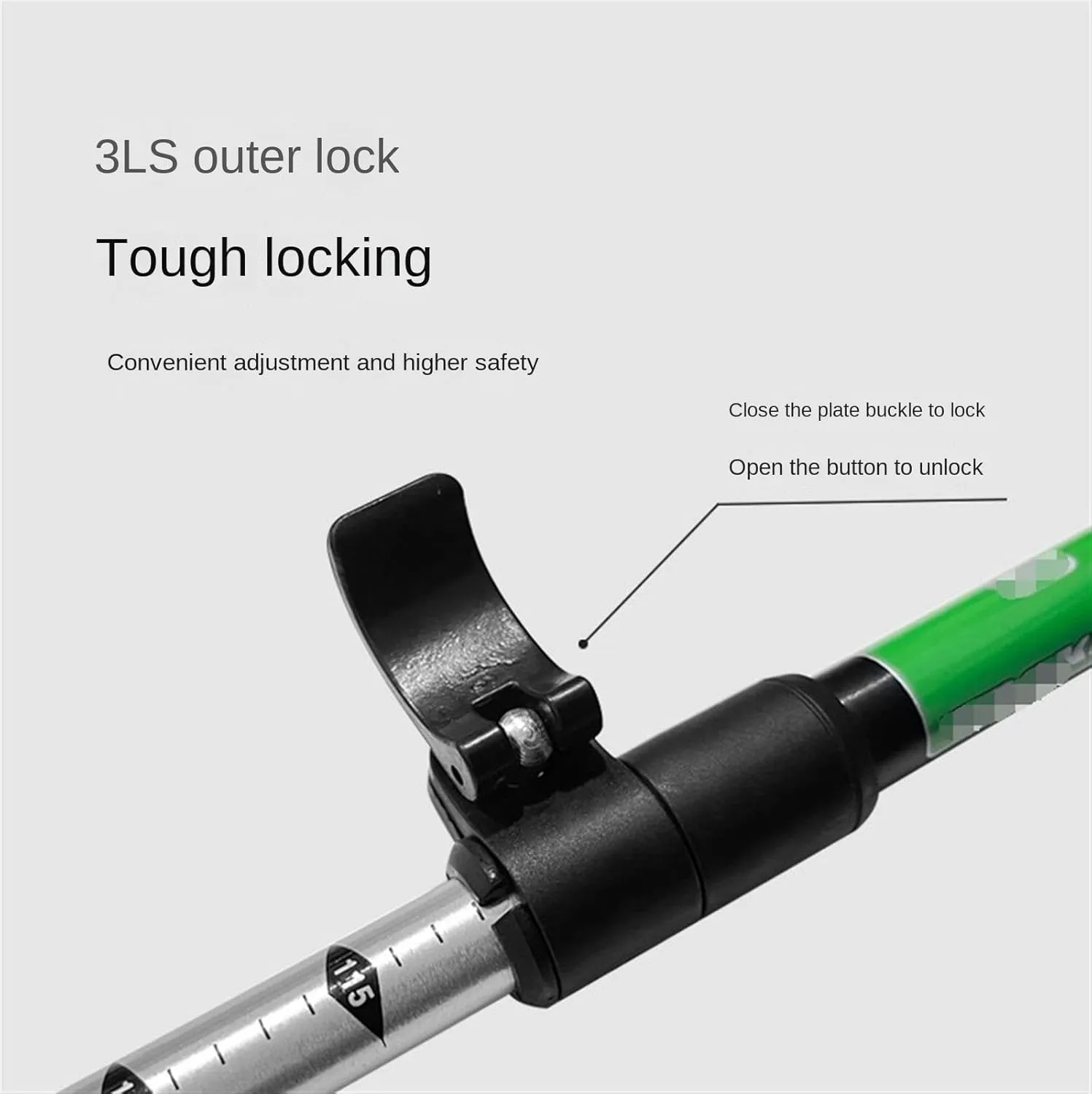 Hiking Trekking Poles Walking Trekking Poles Telescopic Ultralight for Hiking Camping Mountaining Backpacking Hiking Sticks for Trekking(A)